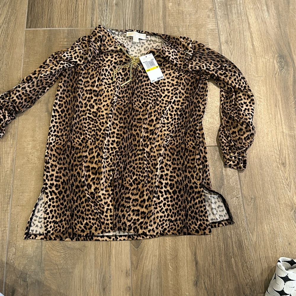 Michael KORS blouse cheetah medium caramel